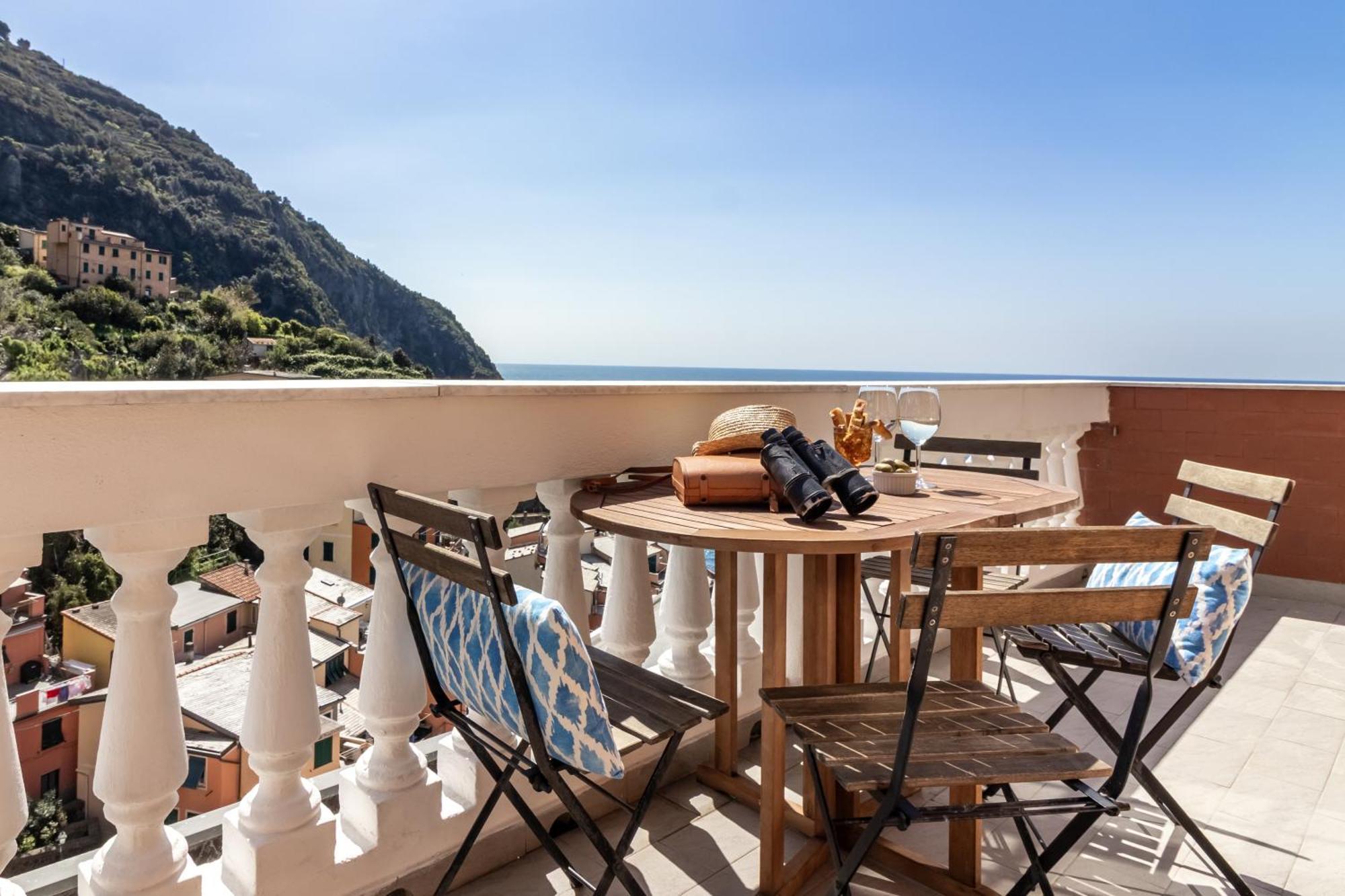 Апартаменты Giadera Penthouse 5Terreparco Риомаджиоре Экстерьер фото